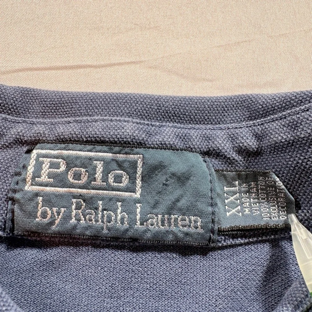 Polo Ralph Lauren Polo Shirt Mens XXL Blue Short Sleeve Cotton Pique Classic Fit